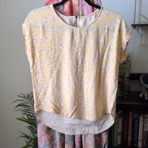 Floral Yellow Women's Top